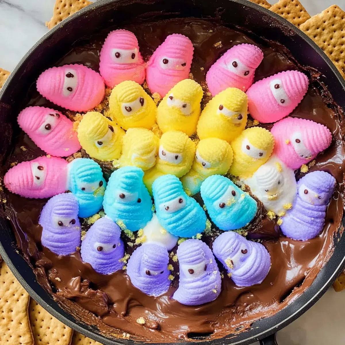 Irresistible Peeps Skillet S'mores for a Fun Easter Treat