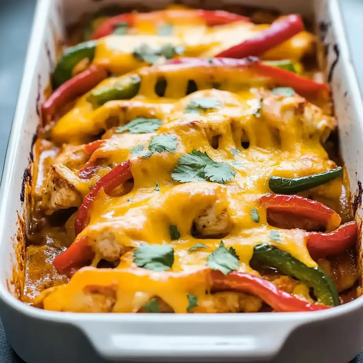 Cheesy Chicken Fajita Casserole: Comfort in Every Bite