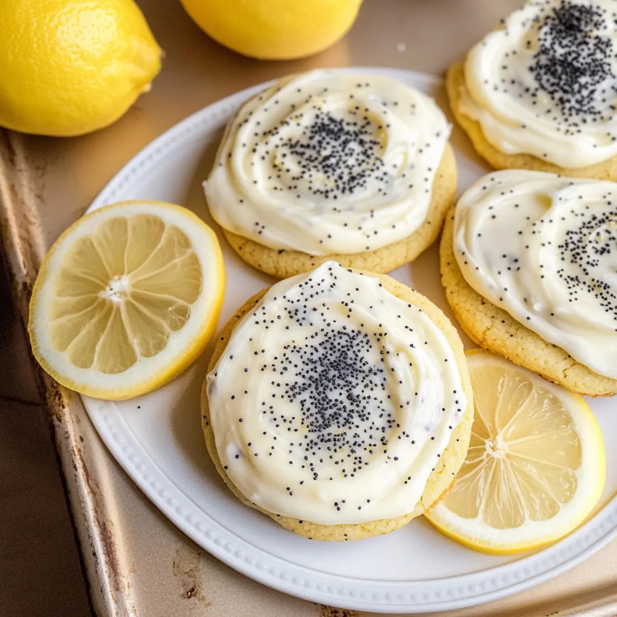 Lemon Poppy Seed Cheesecake Cookies You Can't Resist