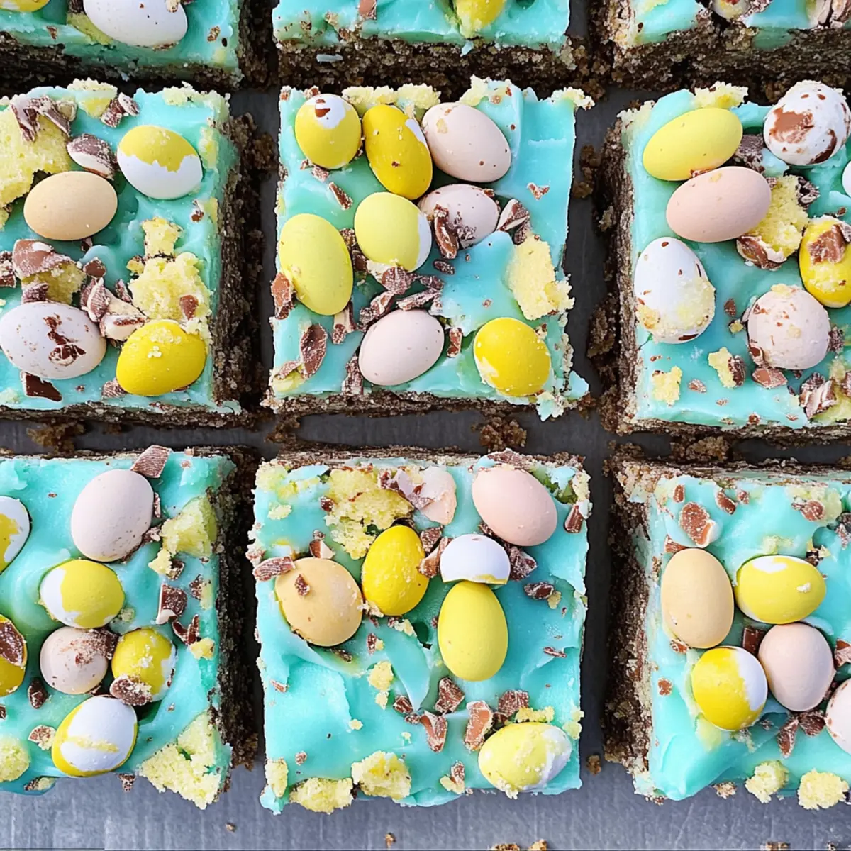 Sweet Easter Sugar Cookie Bars with Cadbury Crunch