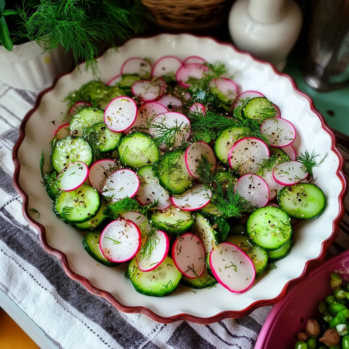 Crisp Radish and Cucumber Salad to Brighten Your Table