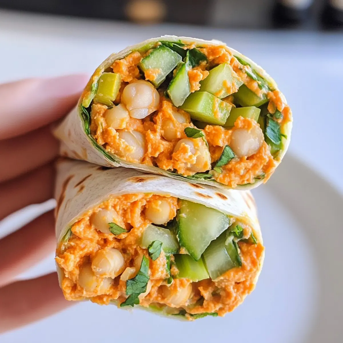 Savory Buffalo Chickpea Wraps for a Healthy, Quick Lunch