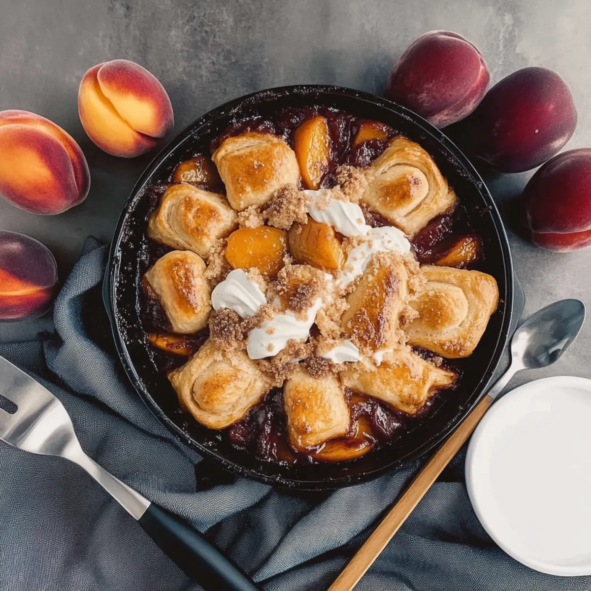 Cinnamon Roll Peach Cobbler: Your New Favorite Summer Treat