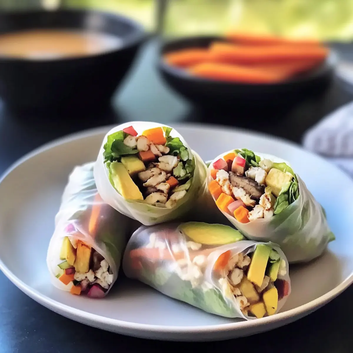 Delicious Avocado Shiitake Spring Rolls for Fresh Flavor Lovers