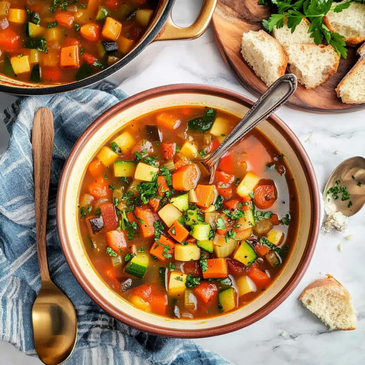 Cozy Vegetable Soup for a Healthy, Warm Hug in a Bowl