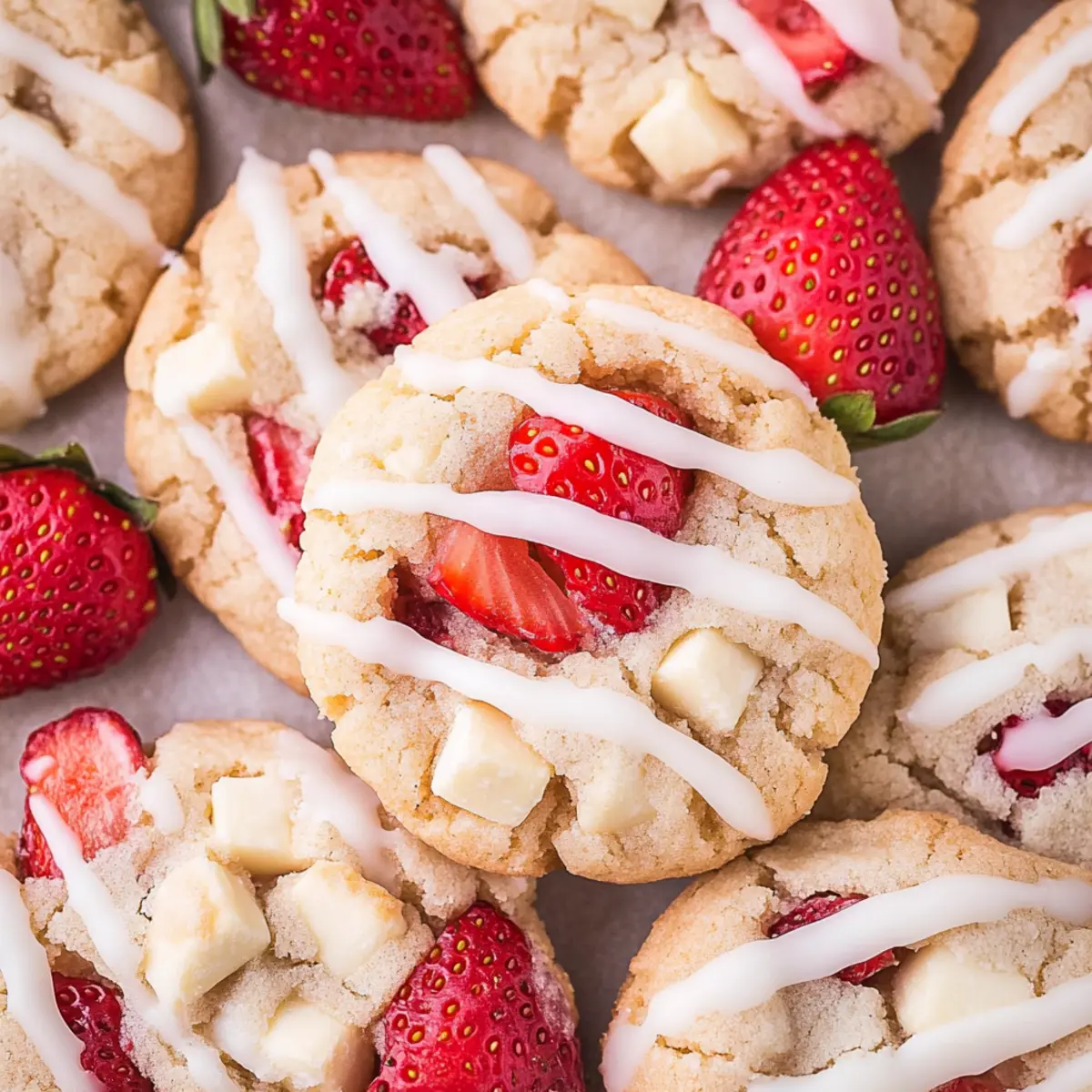 Strawberry Shortcake Cookies for a Refreshing Summer Bite