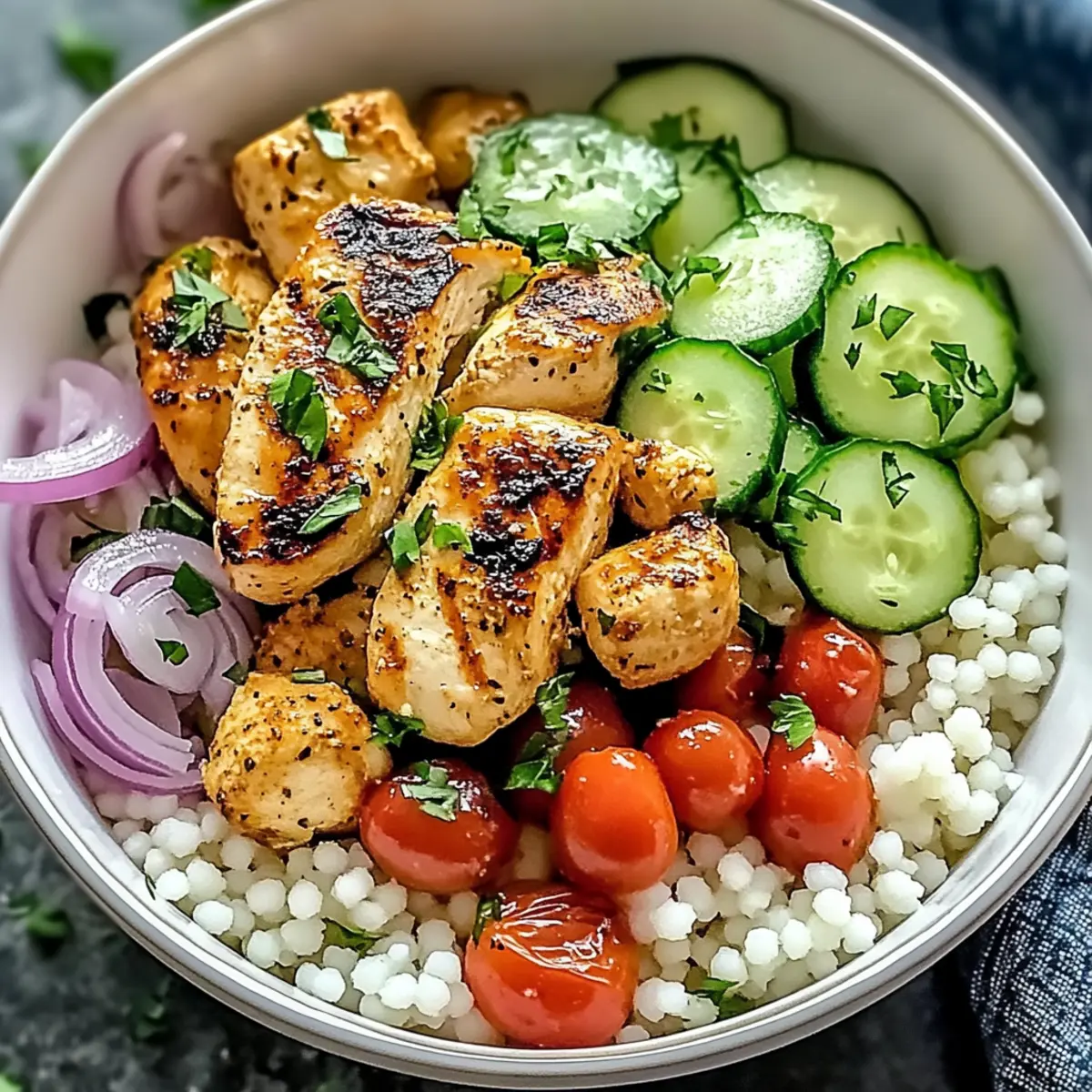 Classic Mediterranean Chicken Couscous Bowl for Flavorful Weeknights