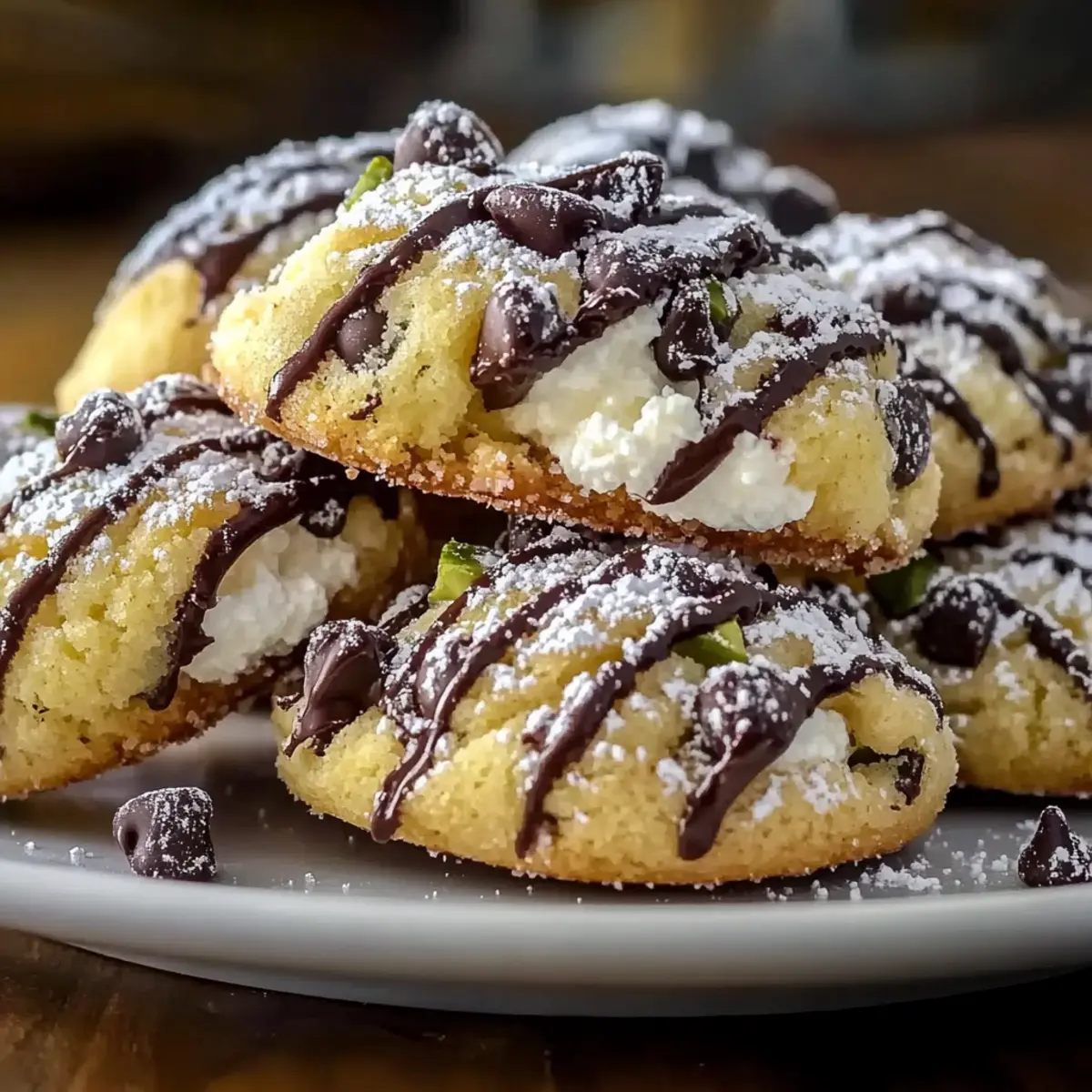 Delicious Cannoli Cookies with Creamy Ricotta Filling