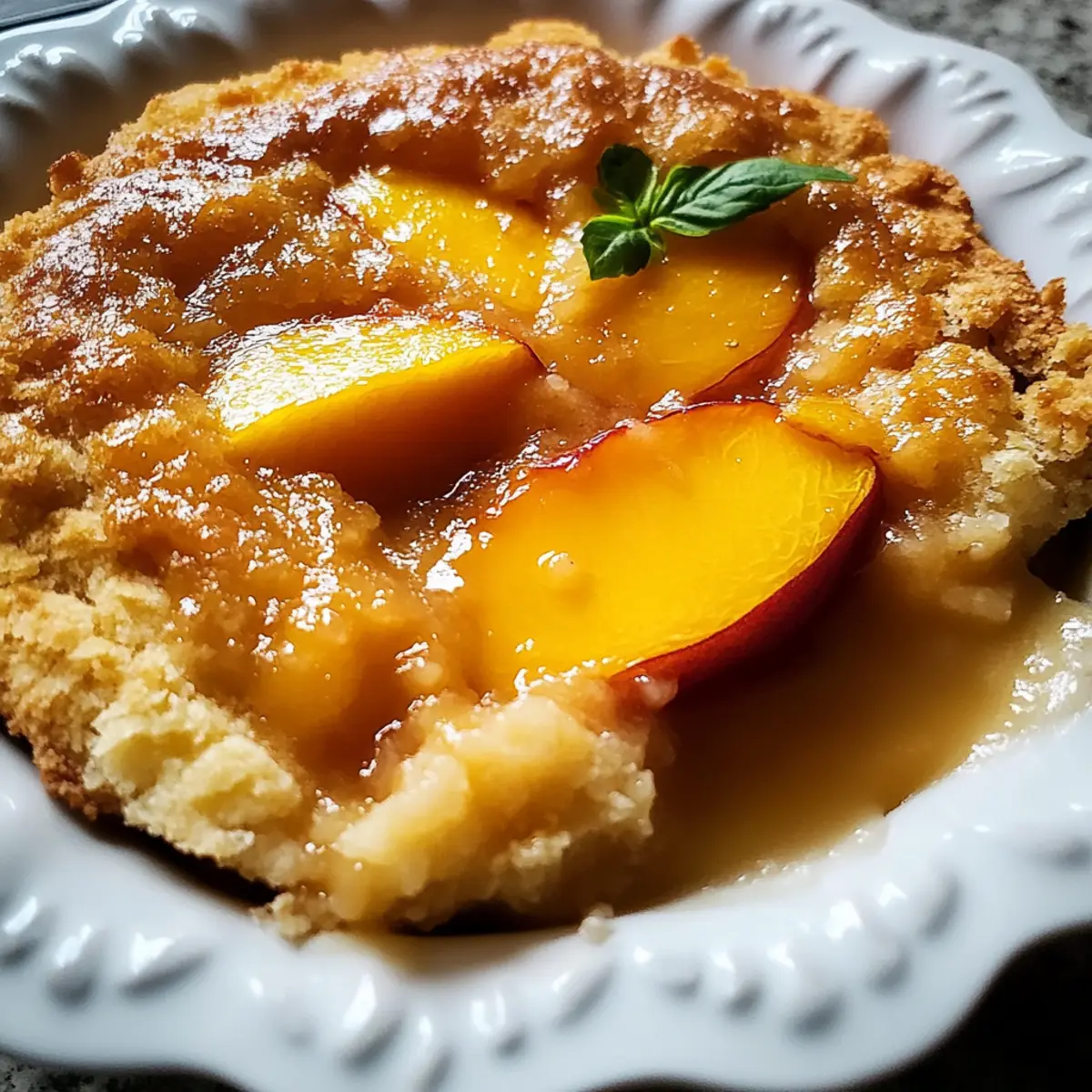 Peach Cobbler That Feels Like A Warm Summery Hug