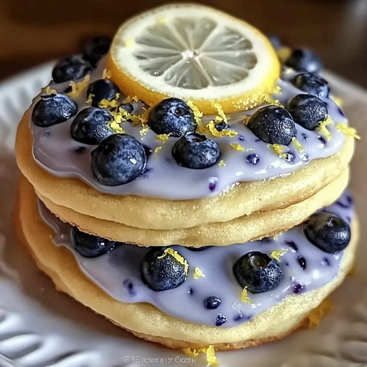 Delicious Blueberry Lemon-Frost Cookies for Summer Bliss
