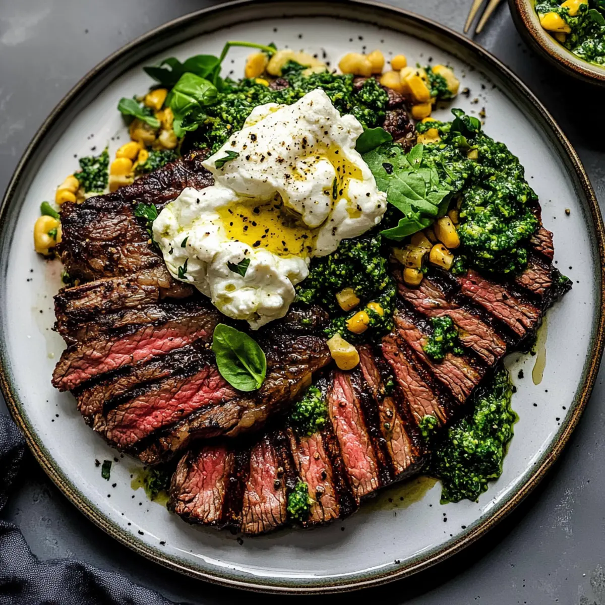 Savory Pesto Steak with Creamy Burrata – Summer’s Best Bite