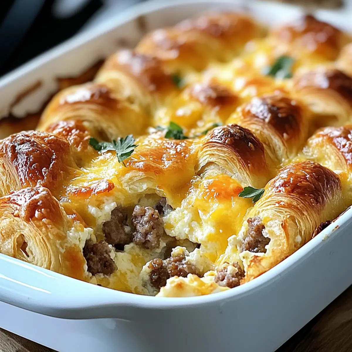 Overnight Croissant Breakfast Casserole: A Cozy Morning Treat