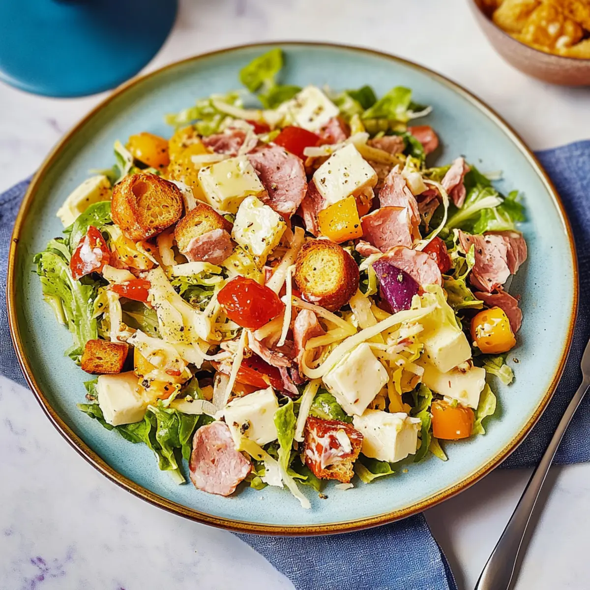 Italian Grinder Salad: A Crunchy Twist on Classic Flavors