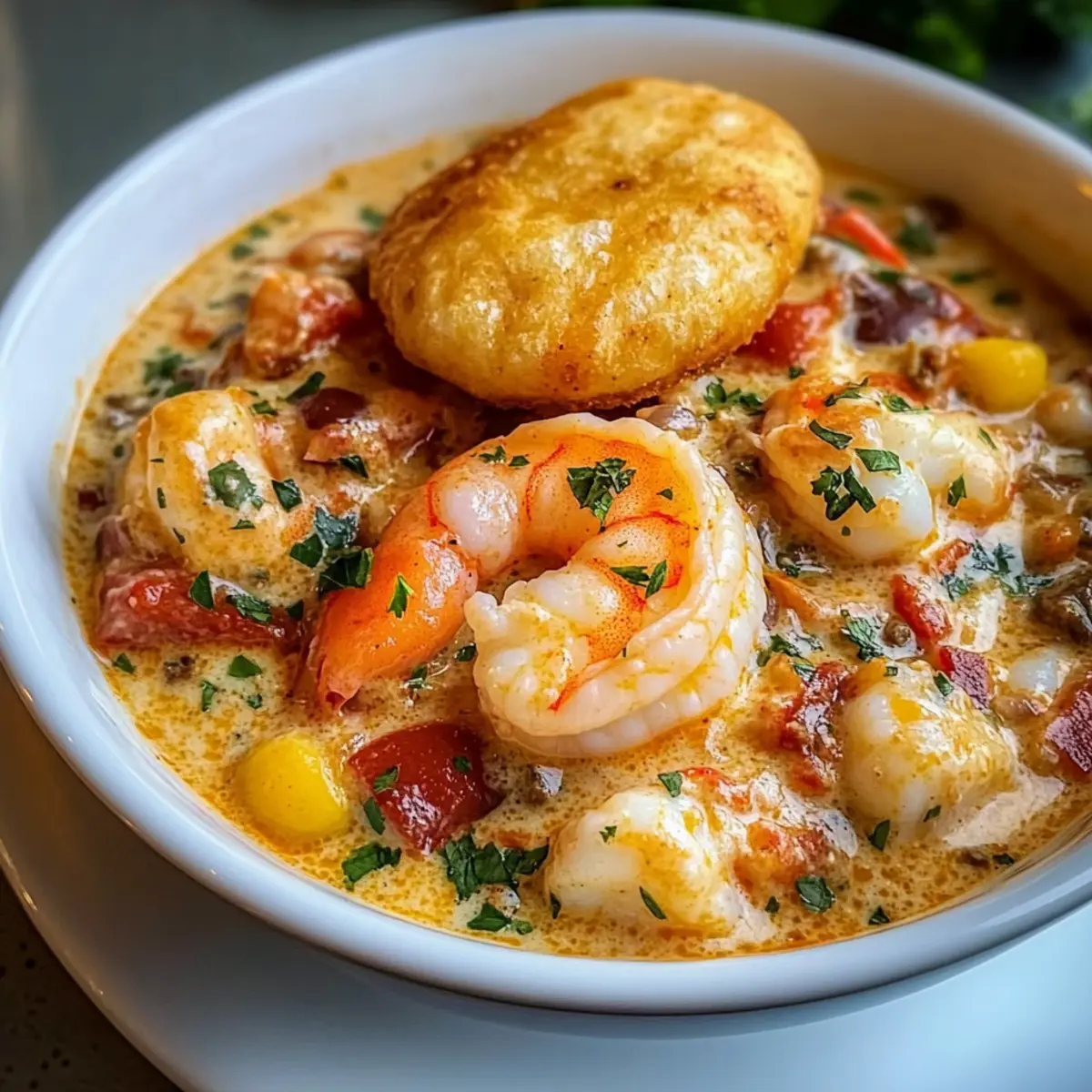 Cozy Up with Creamy Seafood and Shrimp Chili Delight