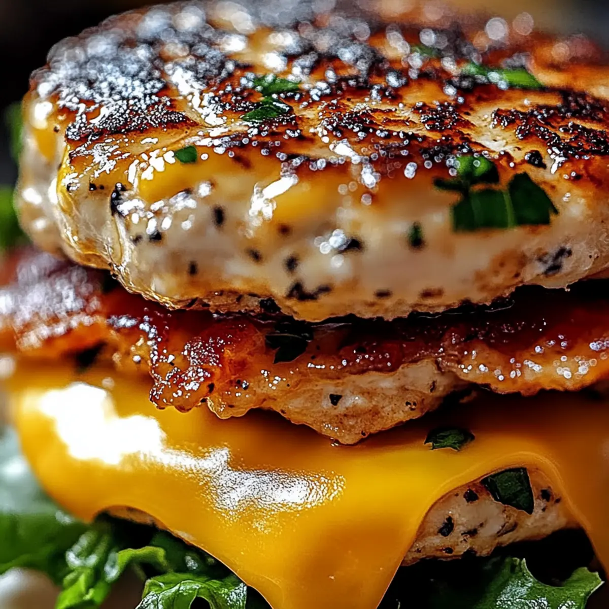 Savory Cheddar Ranch Chicken Burgers for a Healthier Feast