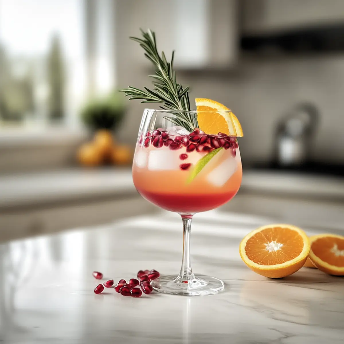 Delight in This Refreshing Orange Pomegranate Mocktail