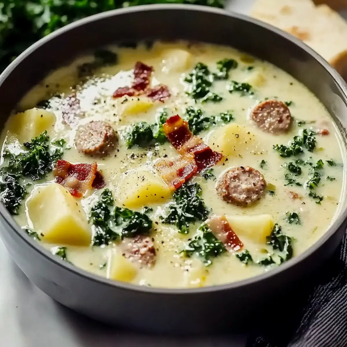 Hearty Olive Garden Sausage Kale and Potato Soup at Home