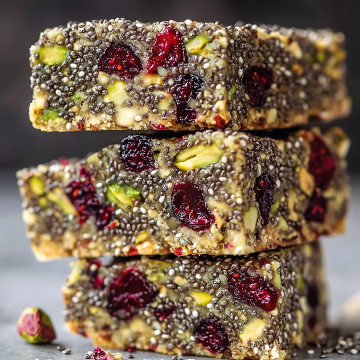 Pistachio Cranberry Chia Bars: Your Chewy, Healthy Snack Solution