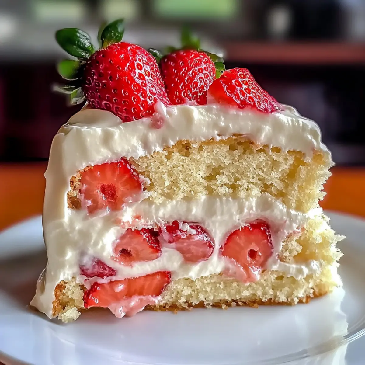 Strawberry Custard Delight Cake: A Dreamy Summer Treat