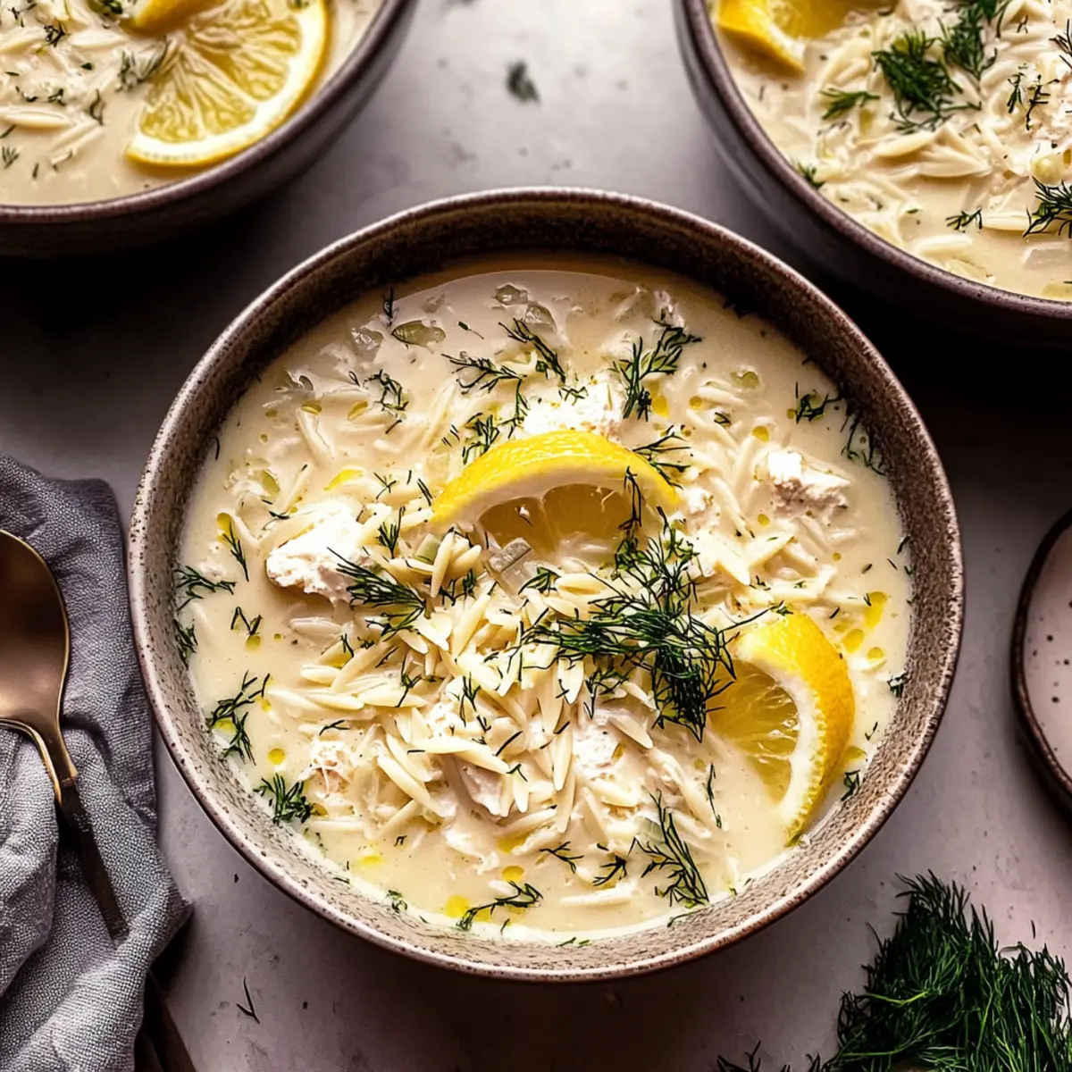 Creamy Avgolemono Soup with Orzo: A Cozy Greek Classic