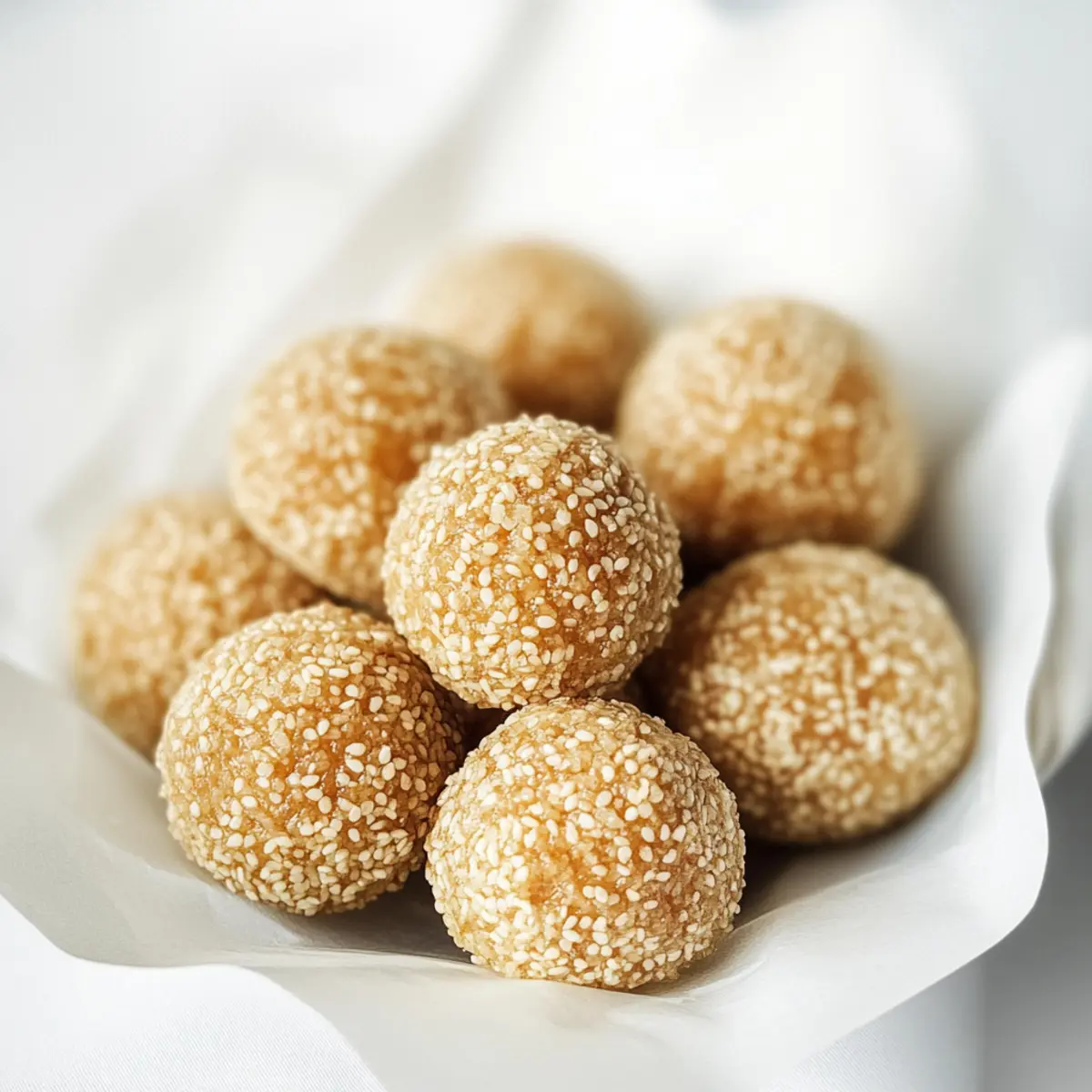 Delicious Sesame Balls: Easy Five-Ingredient Delight!