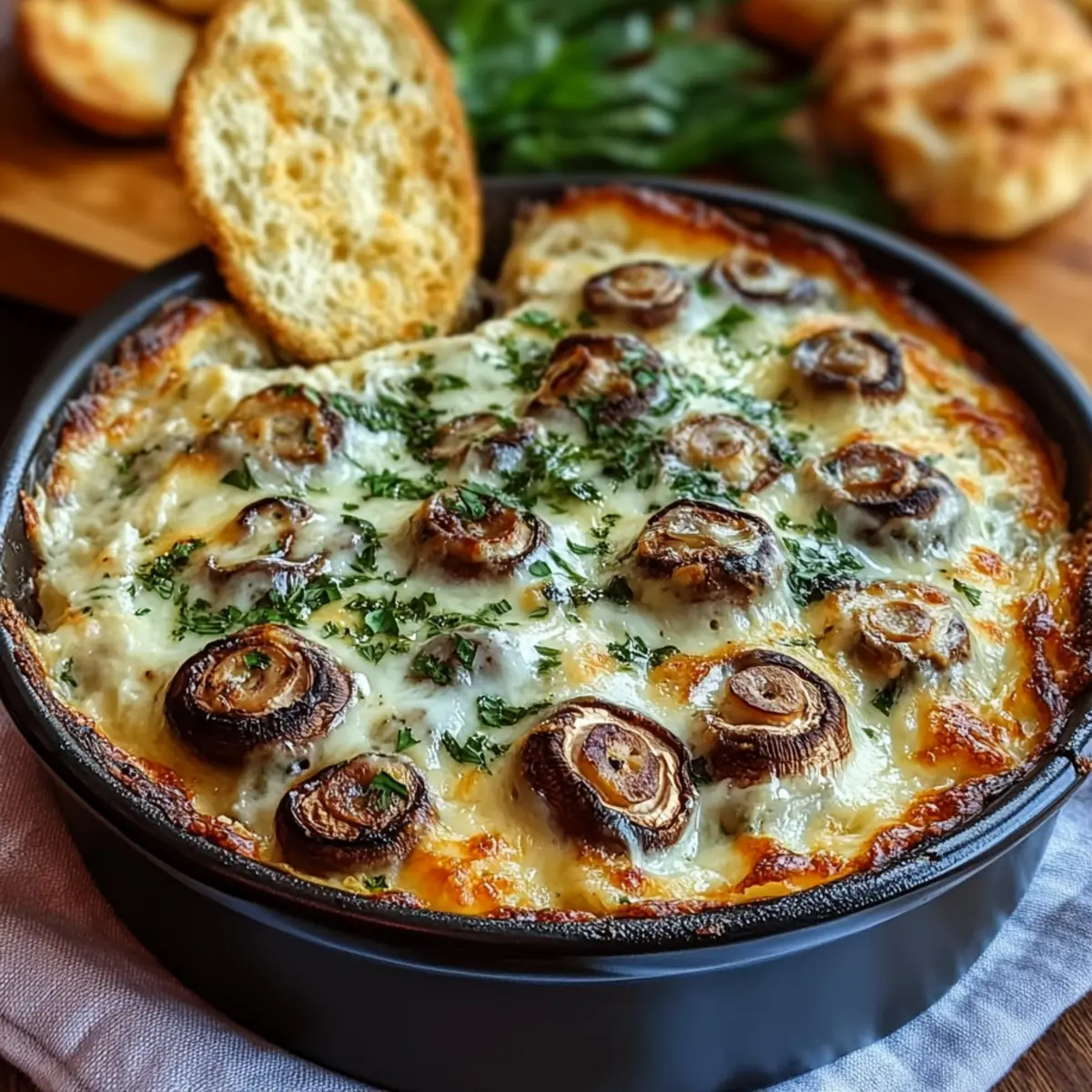 Creamy Stuffed Mushroom Dip for Cozy Gatherings
