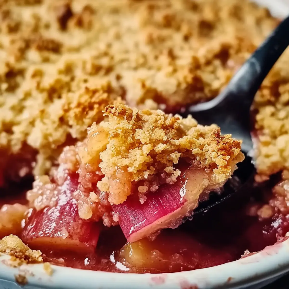 Classic Rhubarb Crisp with Frozen Rhubarb – A Cozy Delight