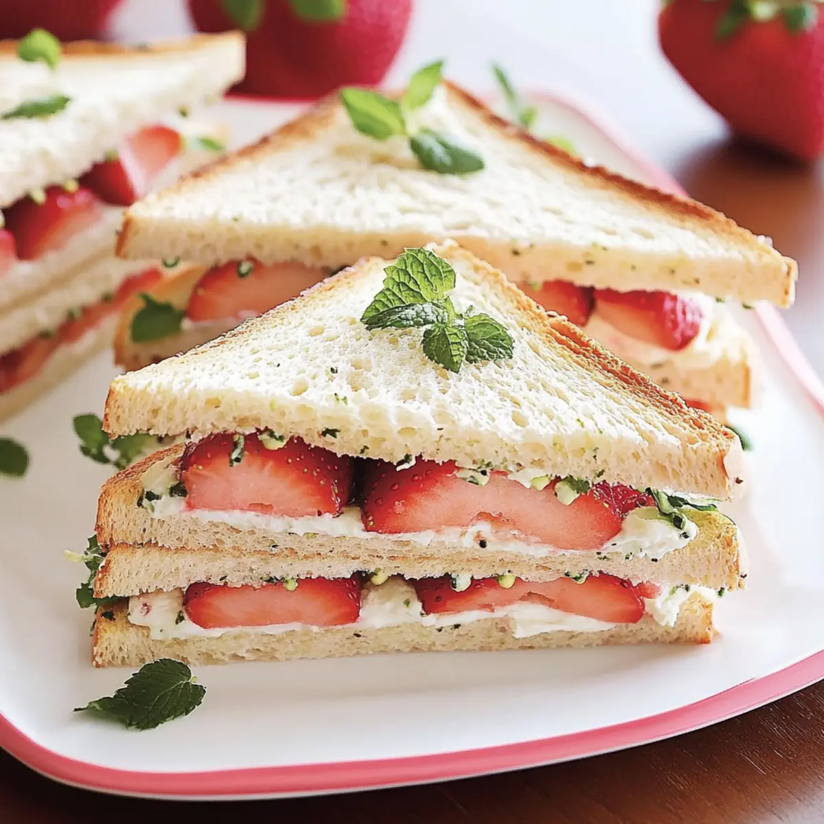 Delicious Strawberry Tea Sandwiches for Elegant Teatime