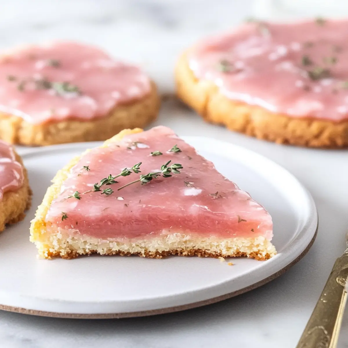 Delightful Pink Grapefruit and Thyme Vegan Shortbread Cookies