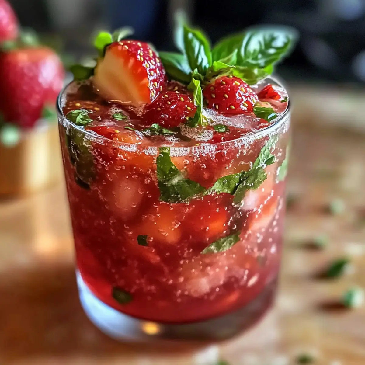 Refreshing Strawberry Basil Smash Cocktail for Summer Vibes