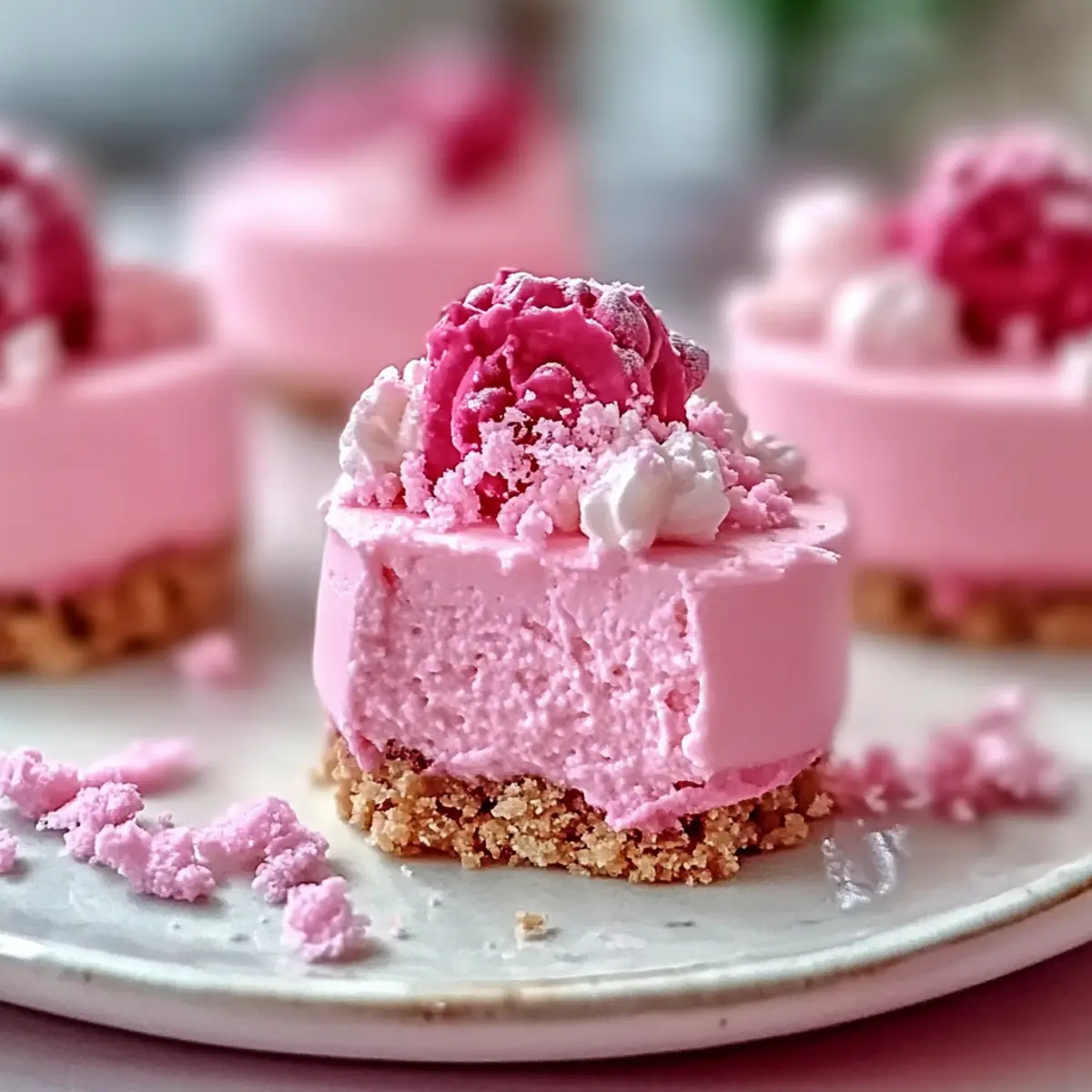 Delightful No-Bake Pink Velvet Cheesecake Bites for Any Occasion
