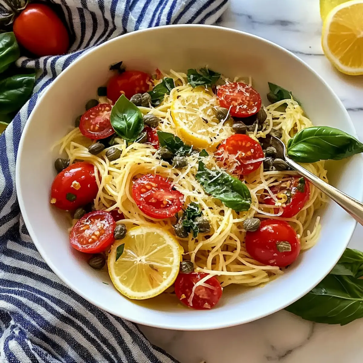 Zesty Cold Lemon Capellini Salad for a Refreshing Summer Bite