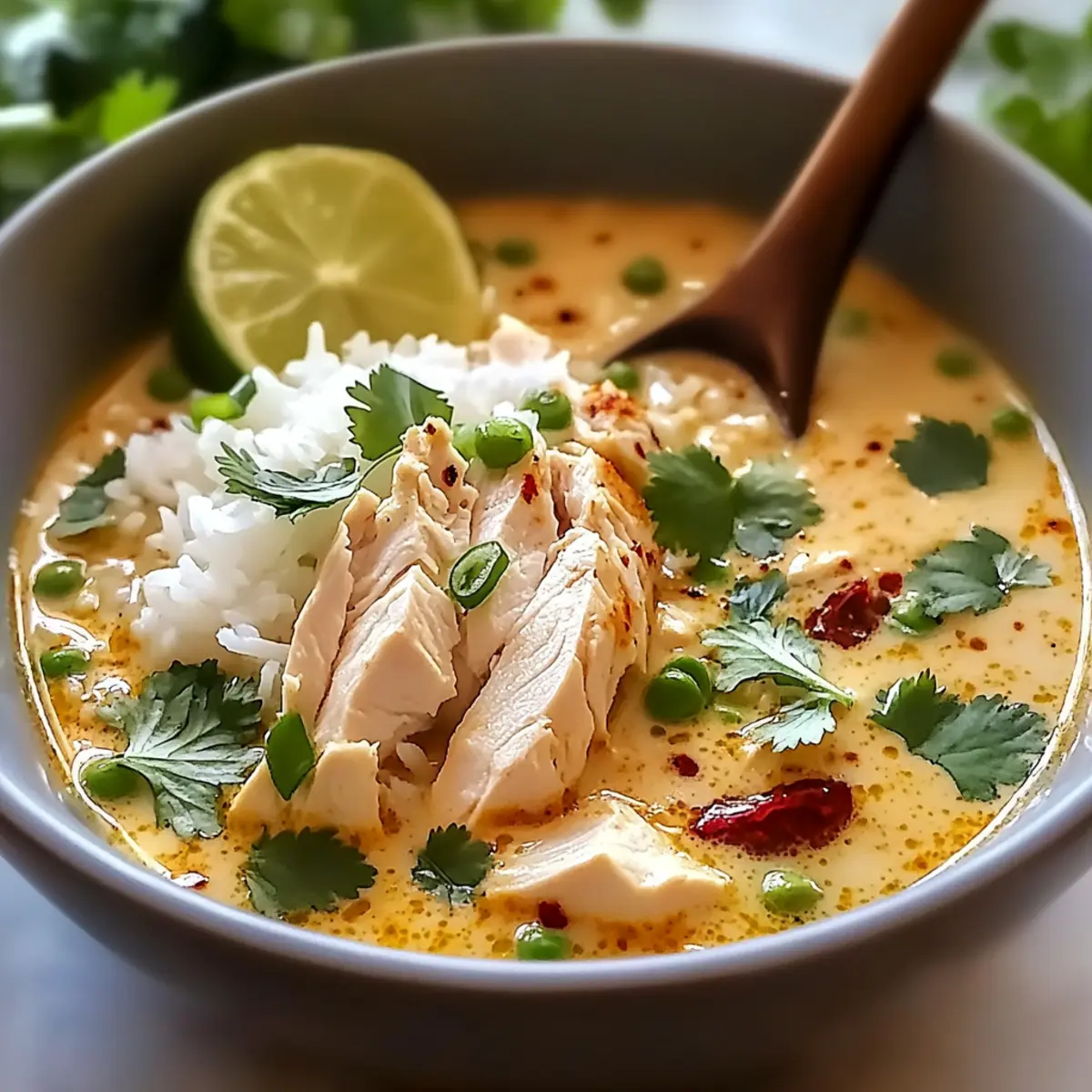 Cozy Coconut Chicken Brothy Rice for Family Comfort Meals