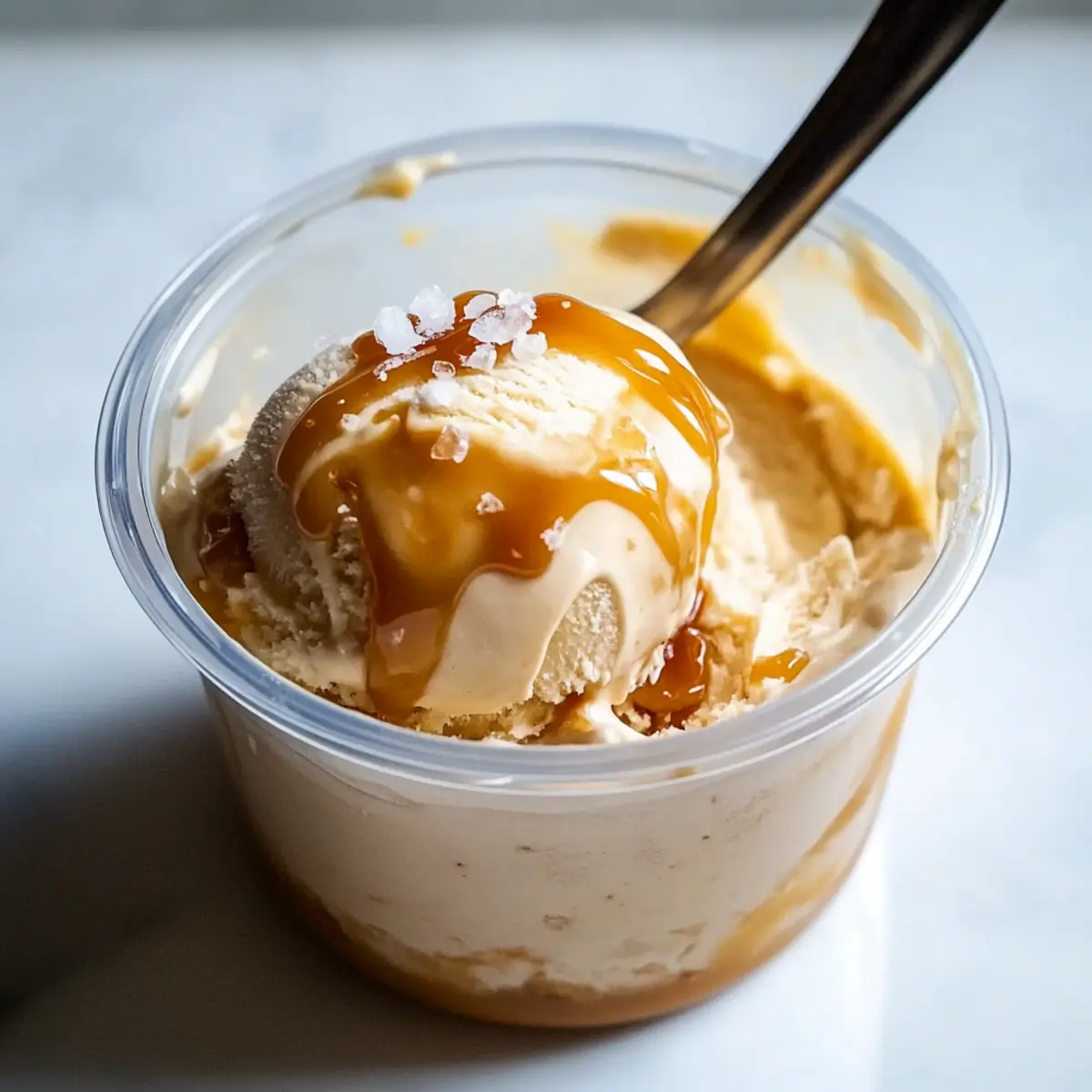 Guilt-Free Ninja Creami Salted Caramel Ice Cream Delight