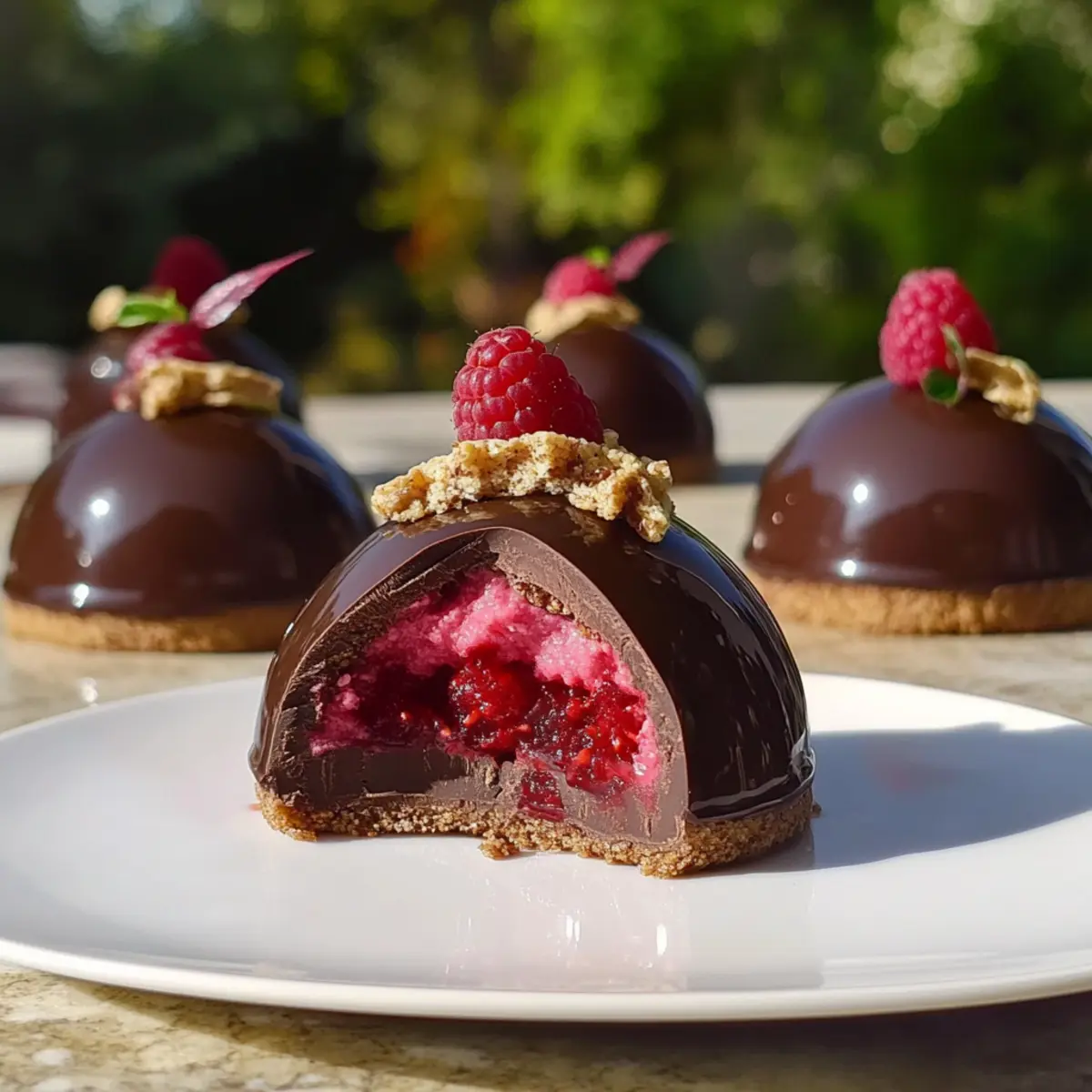 Heavenly Raspberry & Dark Chocolate Mousse Domes Made Easy