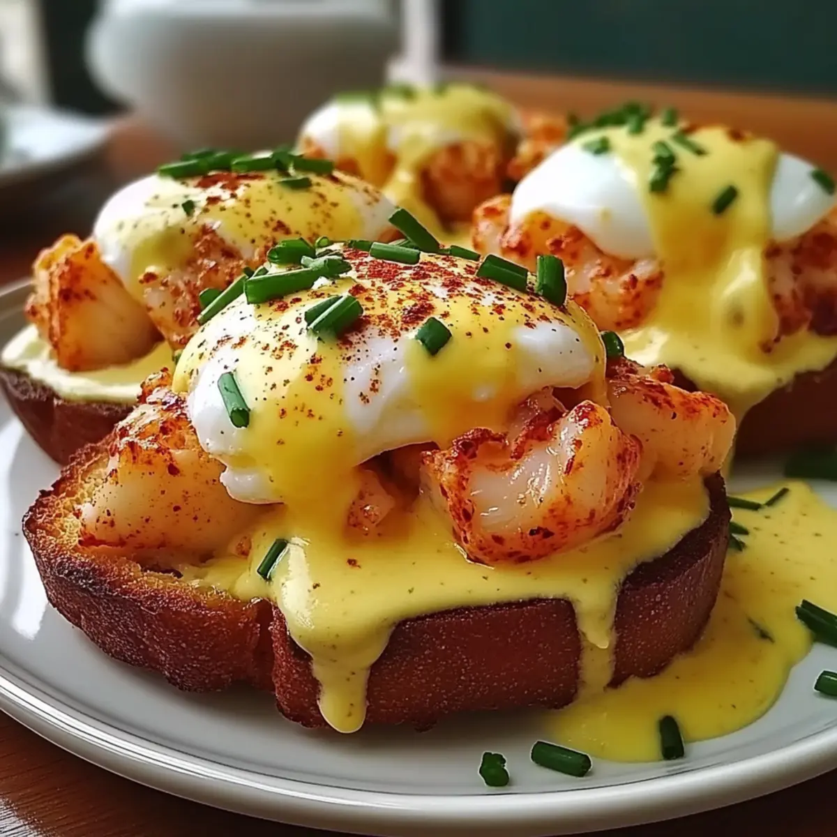 Cajun Lobster Eggs Benedict with Spicy Hollandaise Bliss
