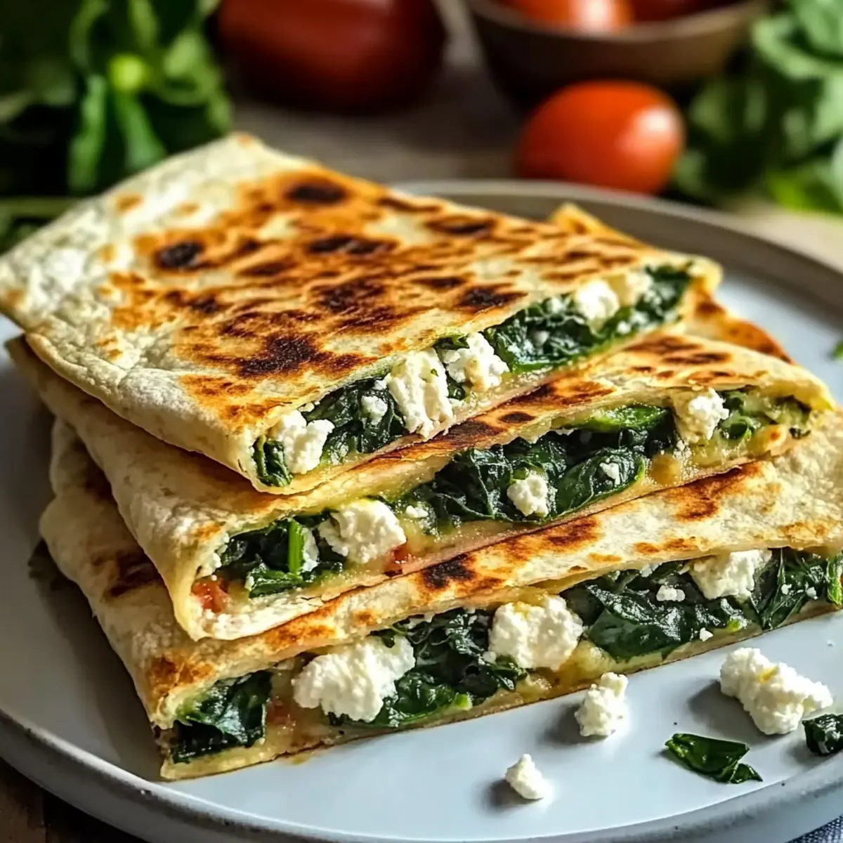 Delicious Spinach and Feta Quesadillas Ready in Minutes