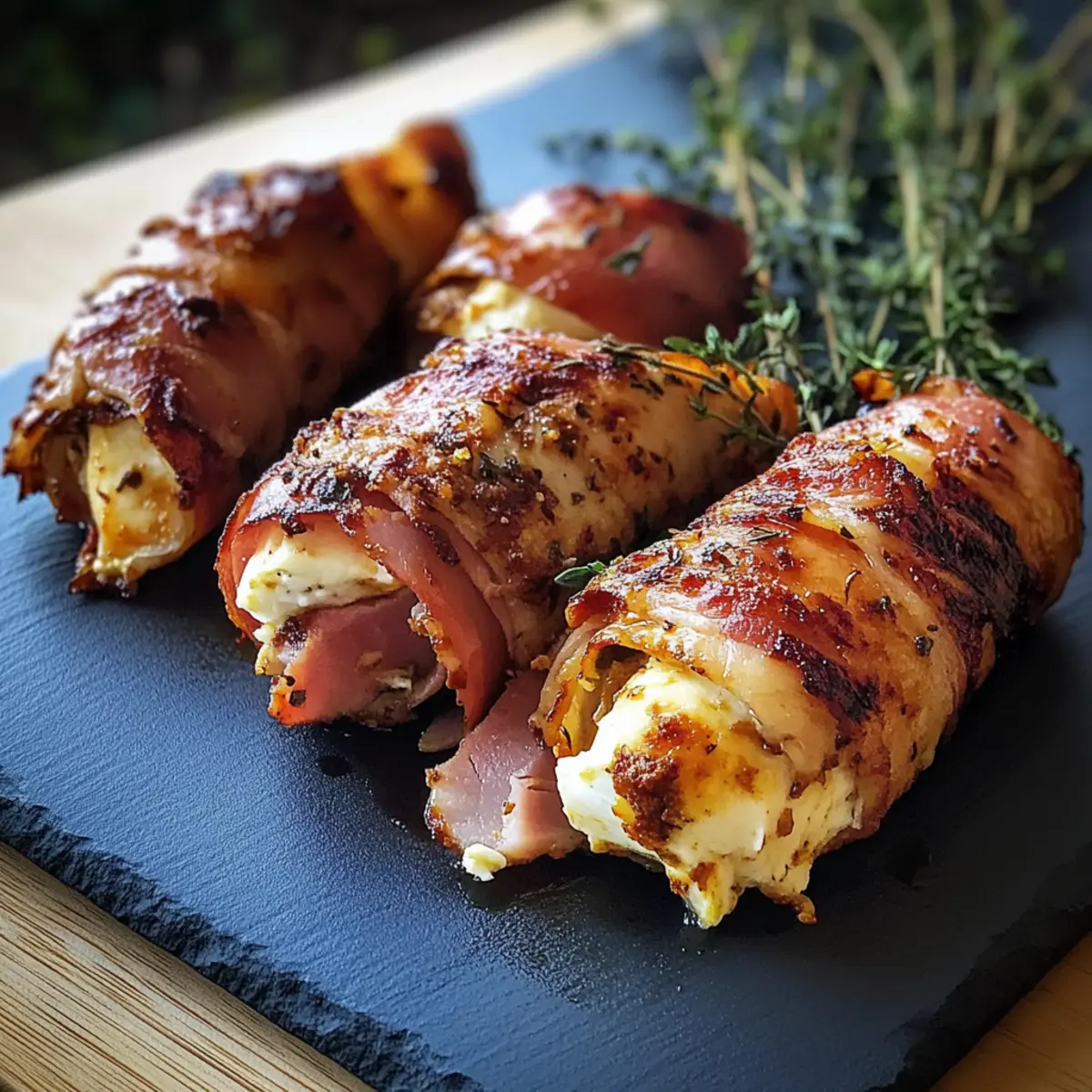 Savory Grilled Feta and Ham Rolls for Quick Mediterranean Bliss