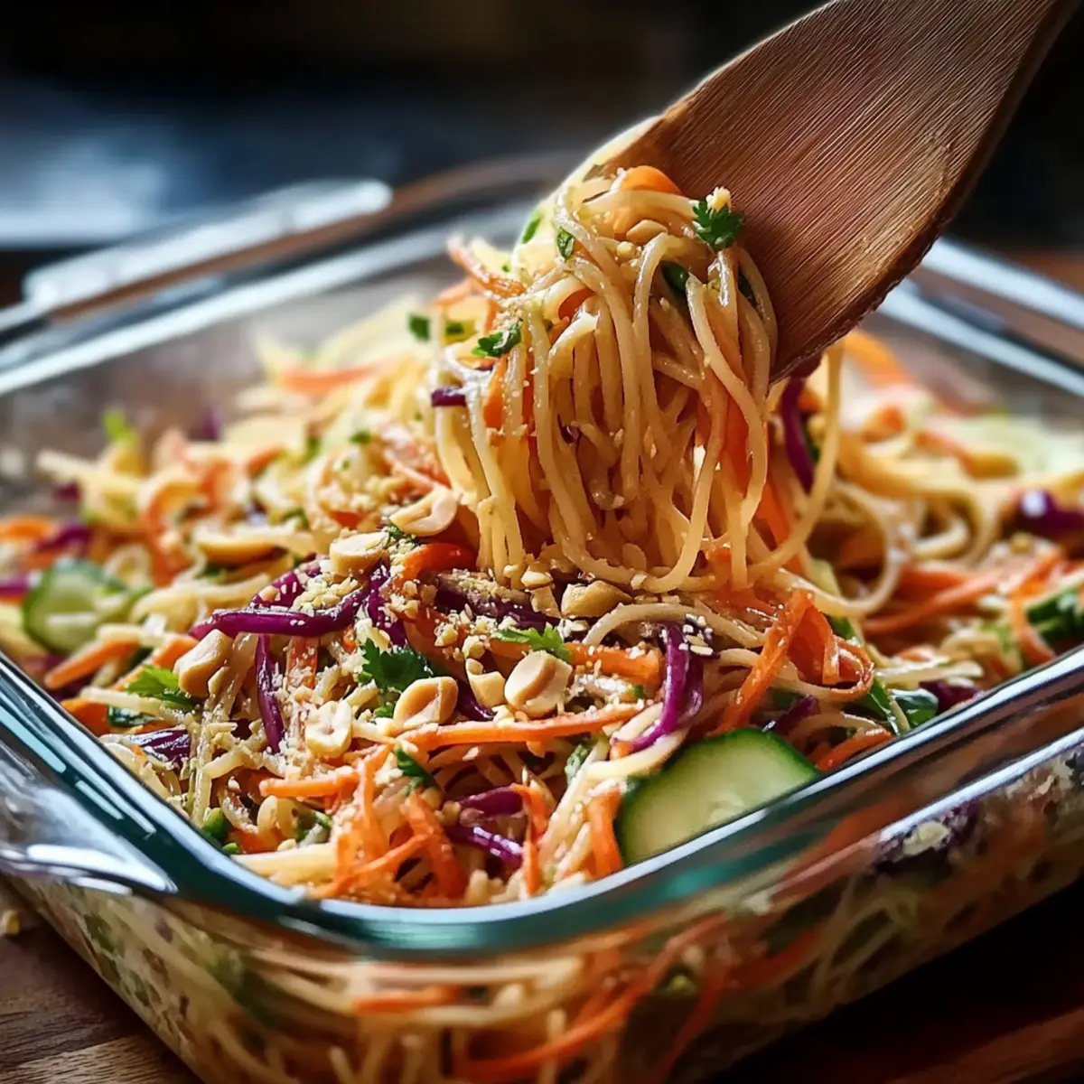 Thai Spaghetti Salad with Peanut Sauce – A Flavorful Twist