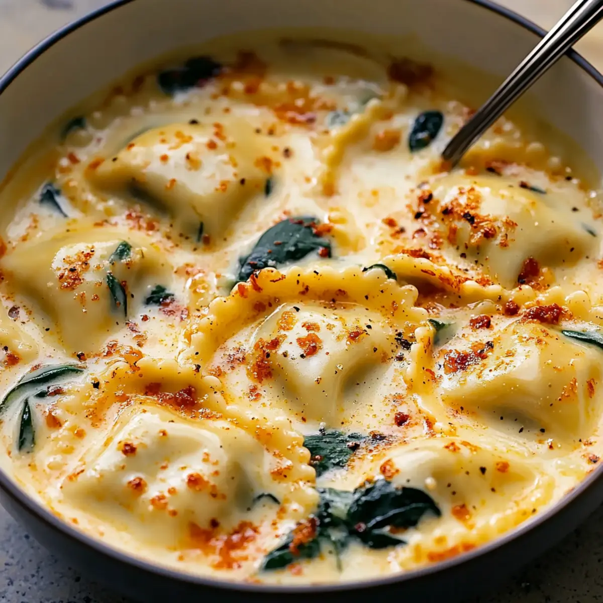 Creamy Tuscan Ravioli Soup: A Cozy Comfort for Chilly Nights