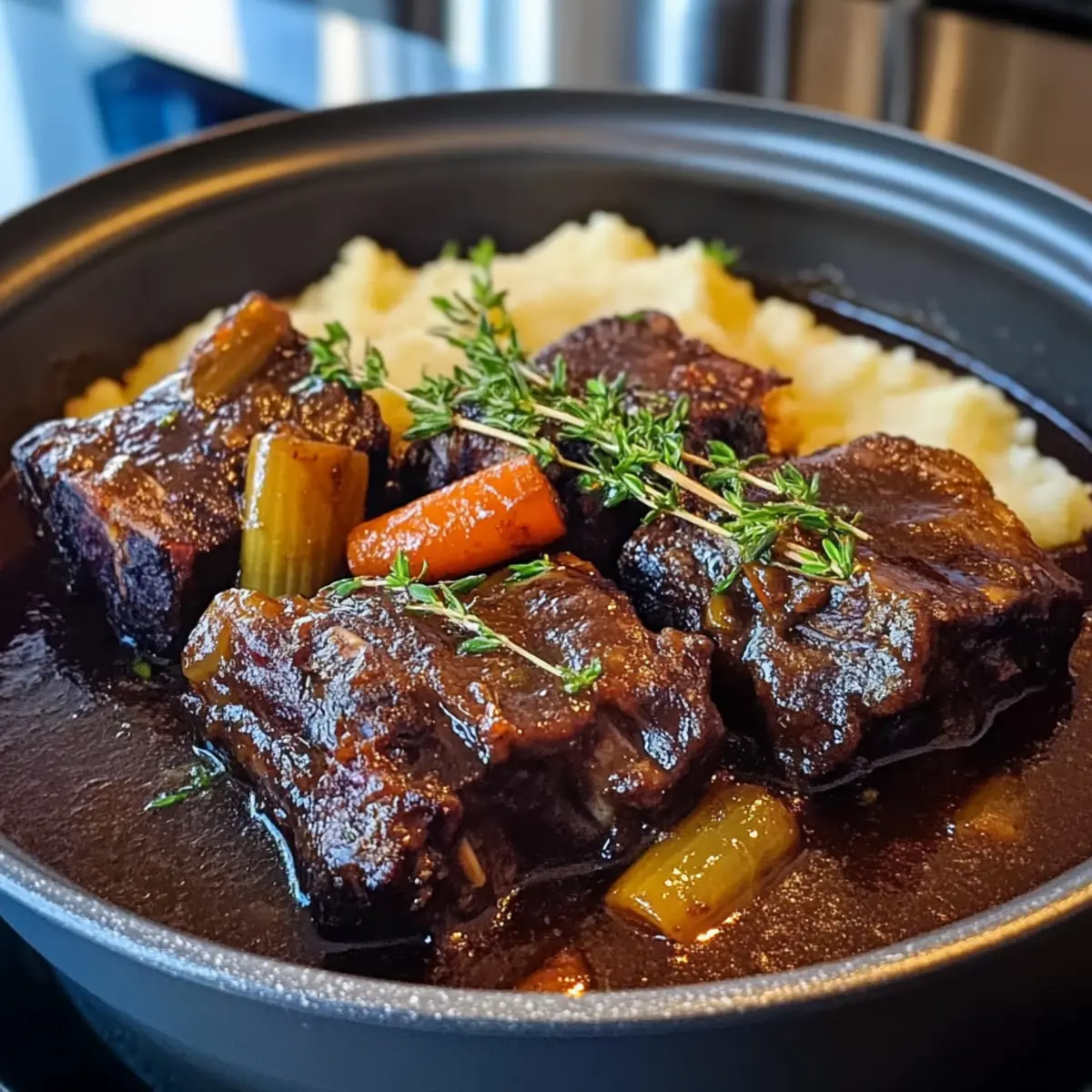 Costillas de Res con Rioja: Melt-in-Your-Mouth Delight