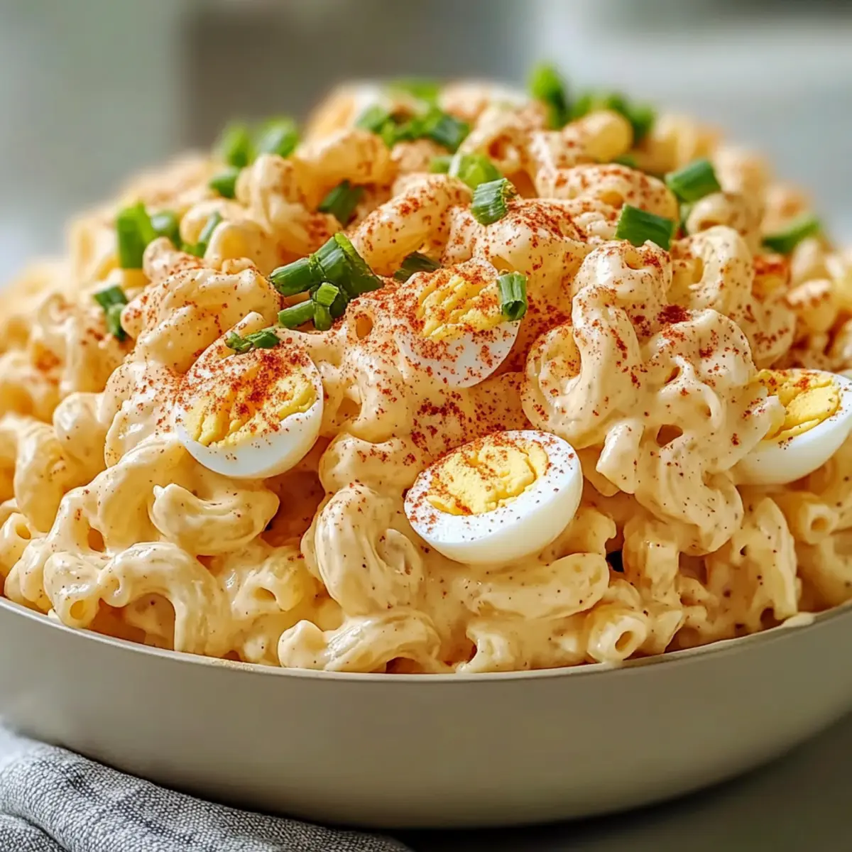 Creamy Deviled Egg Macaroni Salad for Ultimate Comfort Flavor