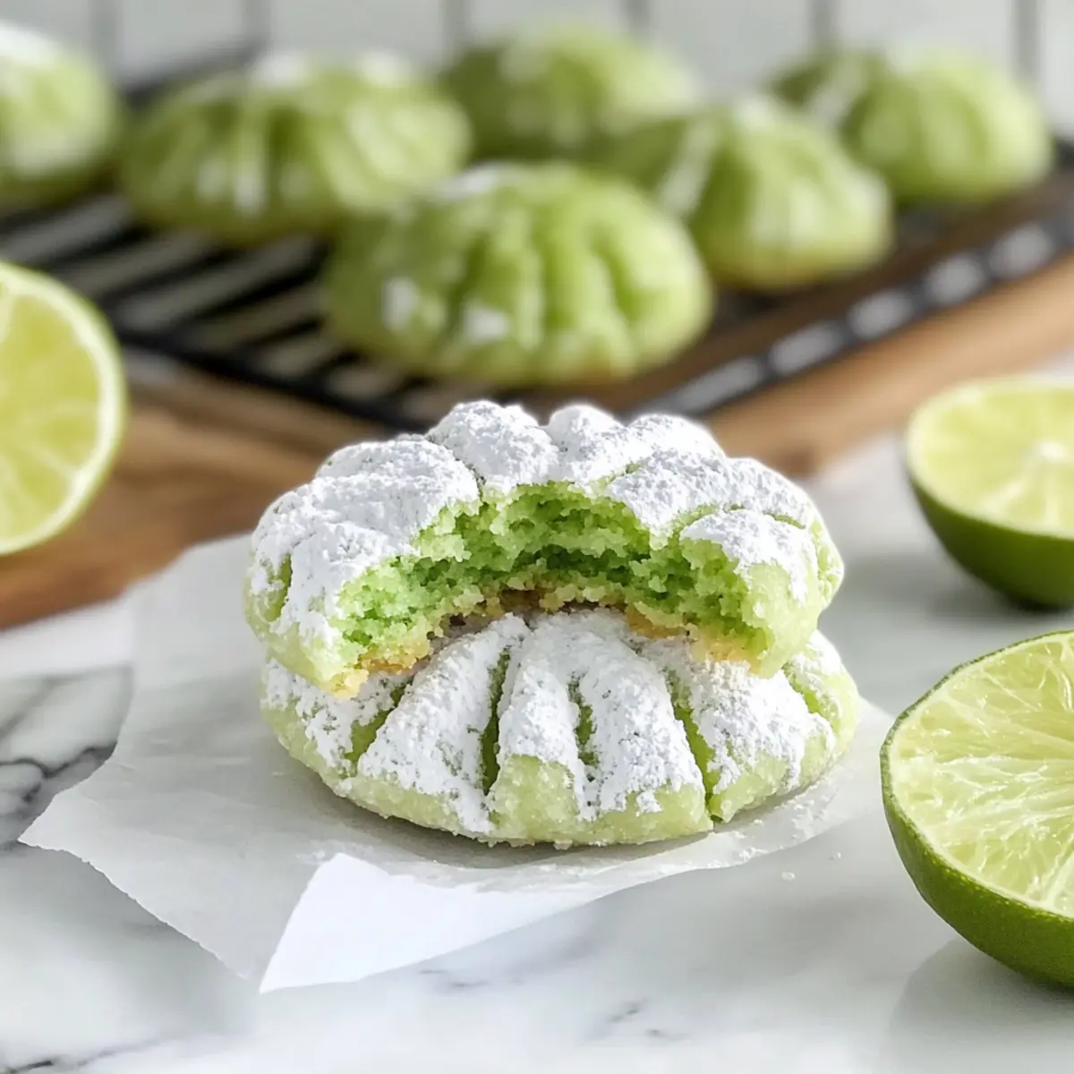 Zesty Lime Crinkle Cookies for a Refreshing Treat