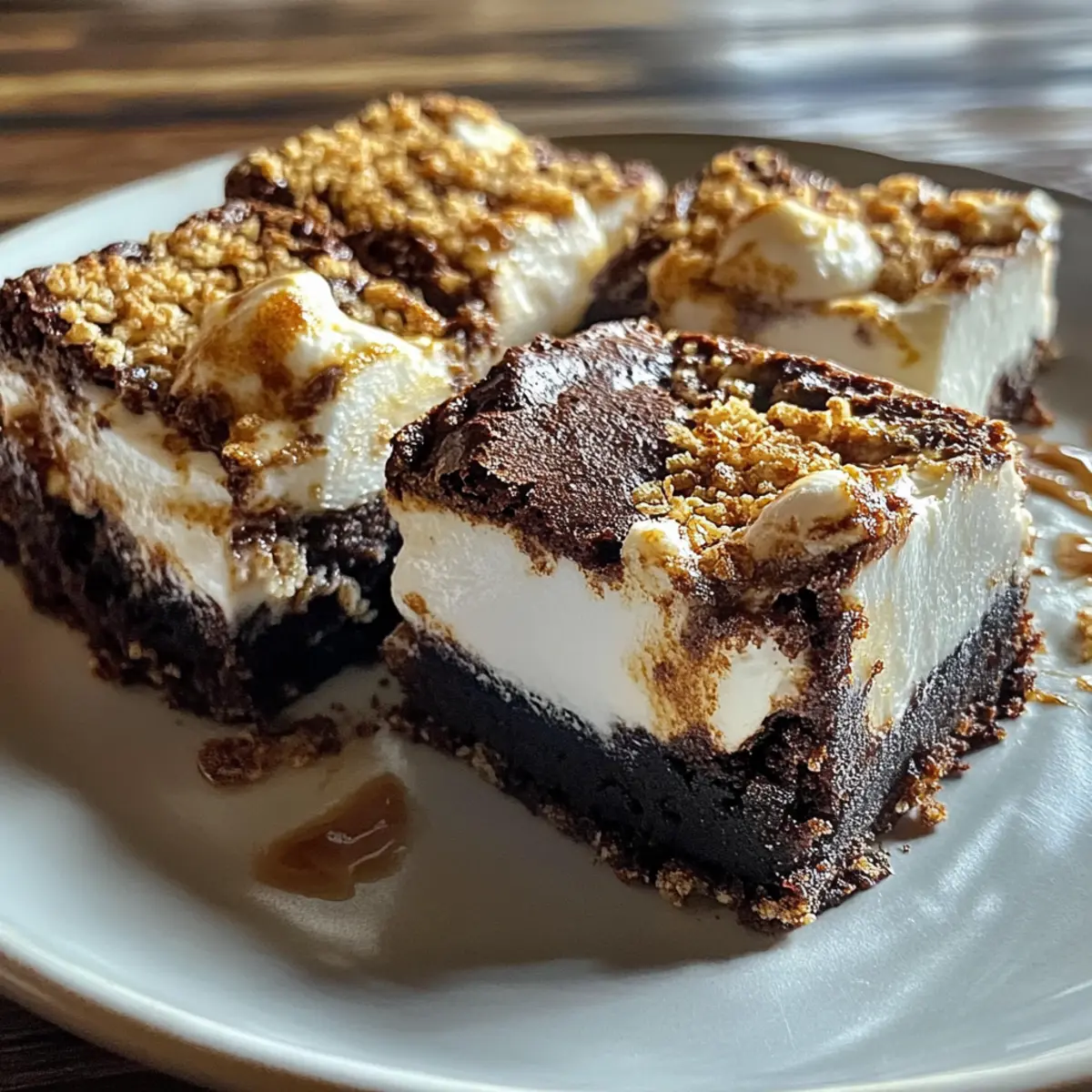 S’mores Brownies with Vanilla Bean Marshmallow Bliss