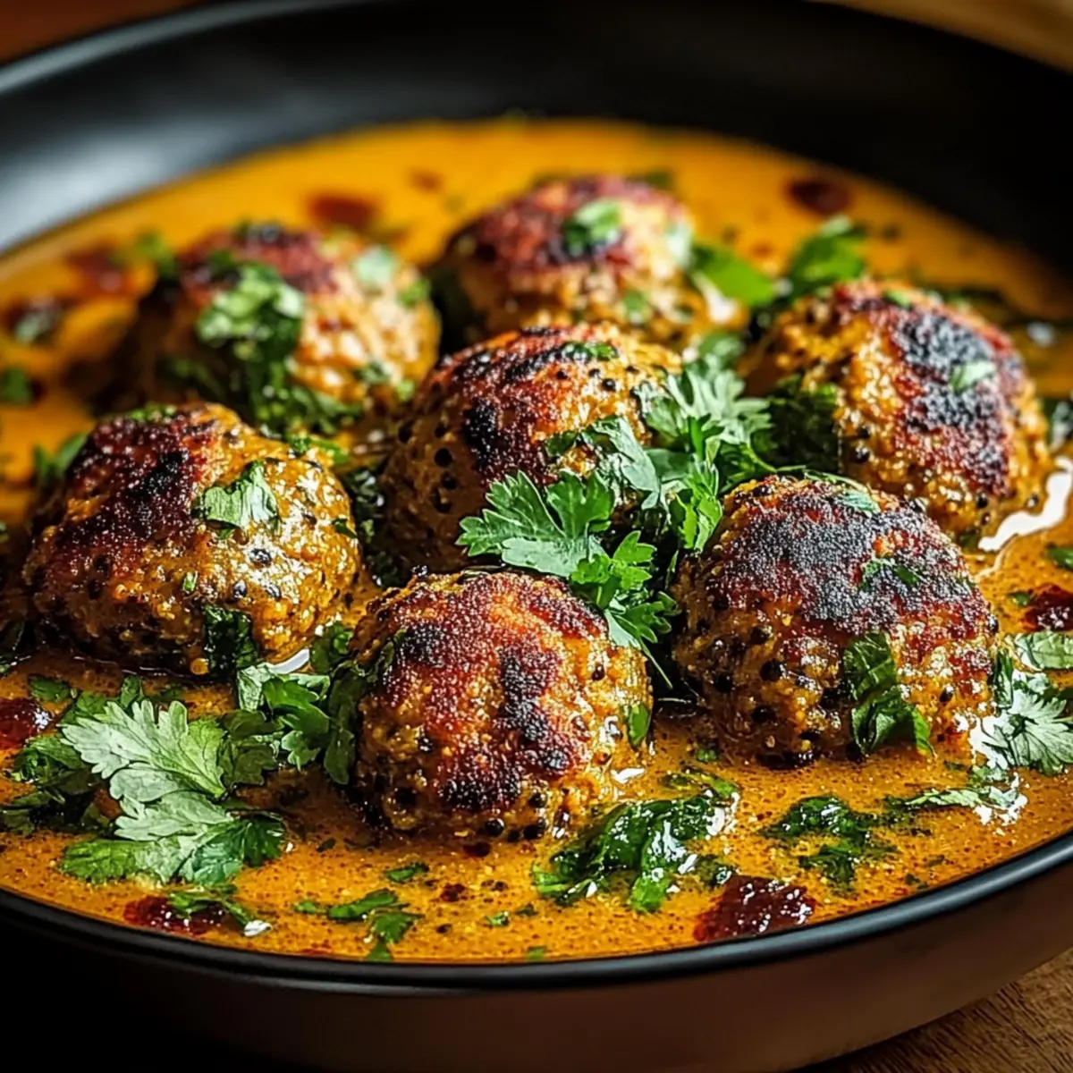 Lentil Balls in Curry Sauce: A Warm Vegan Comfort Dish