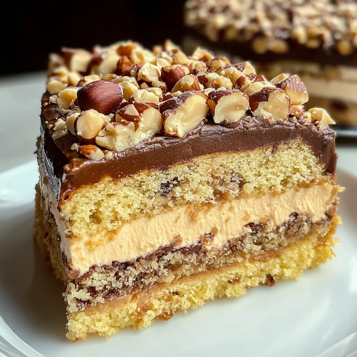 Nut Cake with Nougat Cream – A Sweet Indulgence You’ll Love
