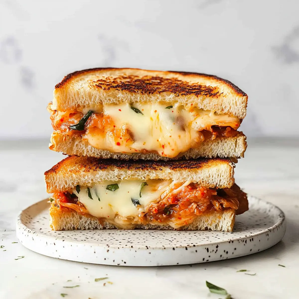 Kimchi Grilled Cheese: A Crispy Twist on Comfort Food