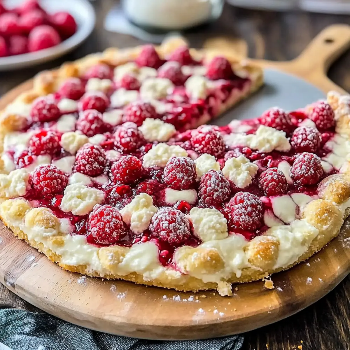Raspberry Cheesecake Dessert Pizza: Sweet Bliss in Every Slice