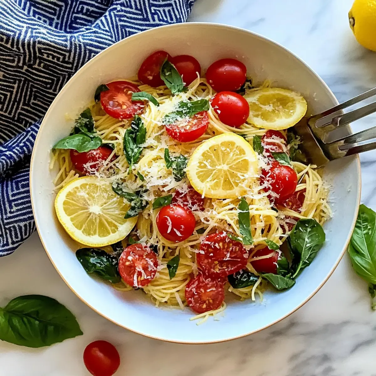 Cold Lemon Capellini Salad Fresh, Zesty & Perfect for Summer