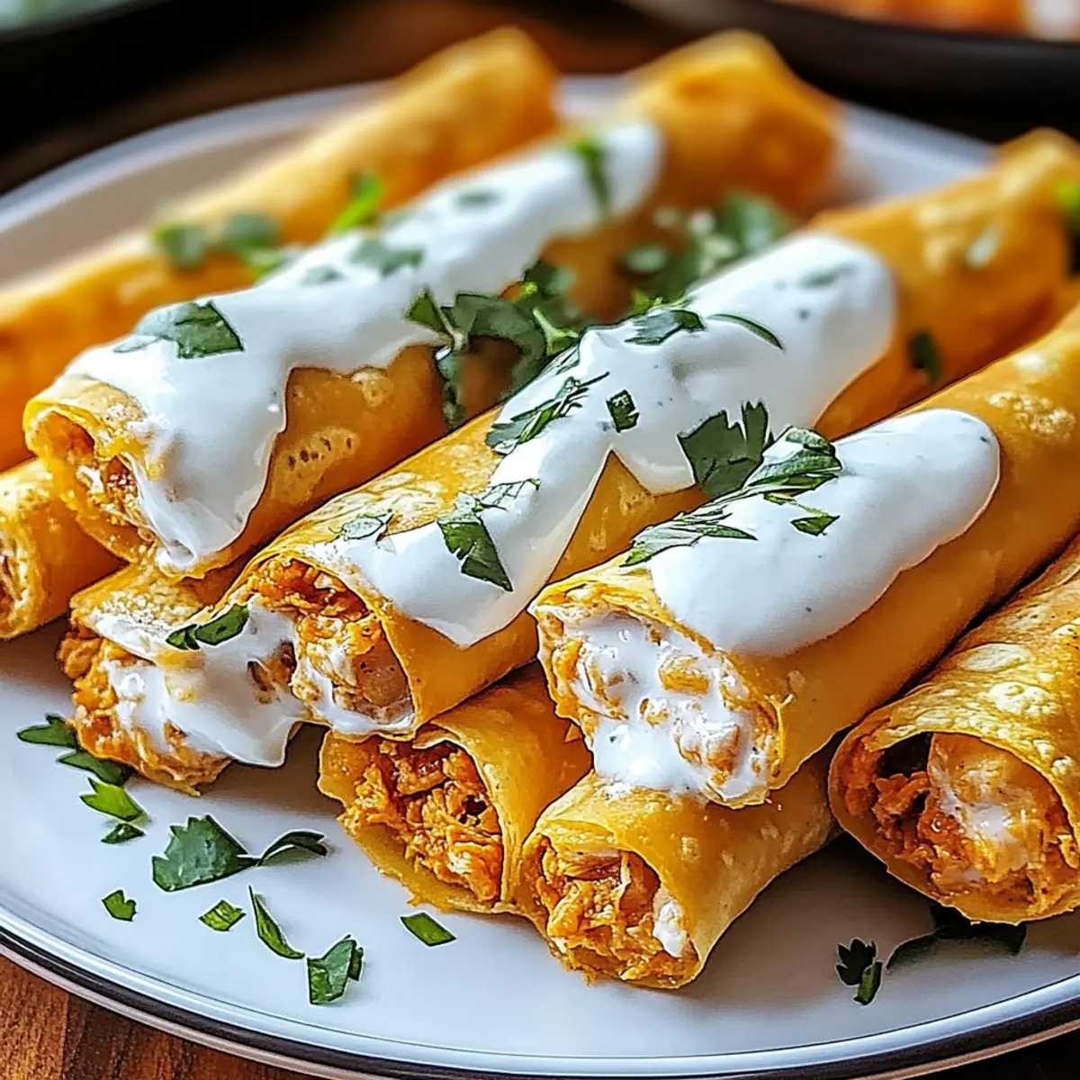 Baked Buffalo Chicken Taquitos for Spicy Snack Lovers